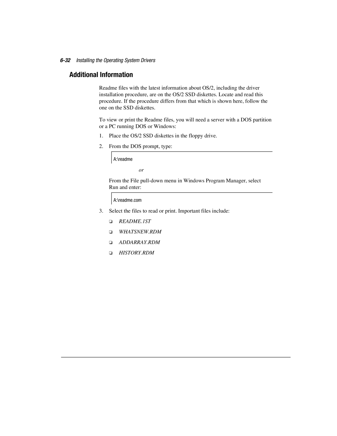 Compaq 3200 manual Additional Information, 32Installing the Operating System Drivers 