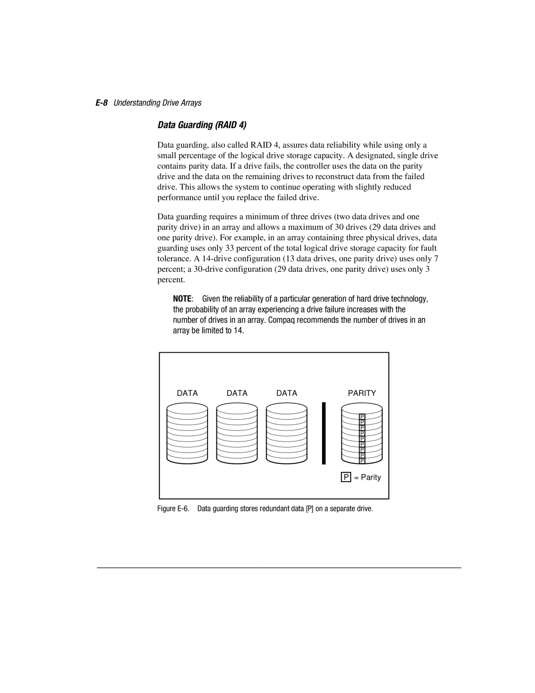 Compaq 3200 manual Data Guarding RAID, 8Understanding Drive Arrays 