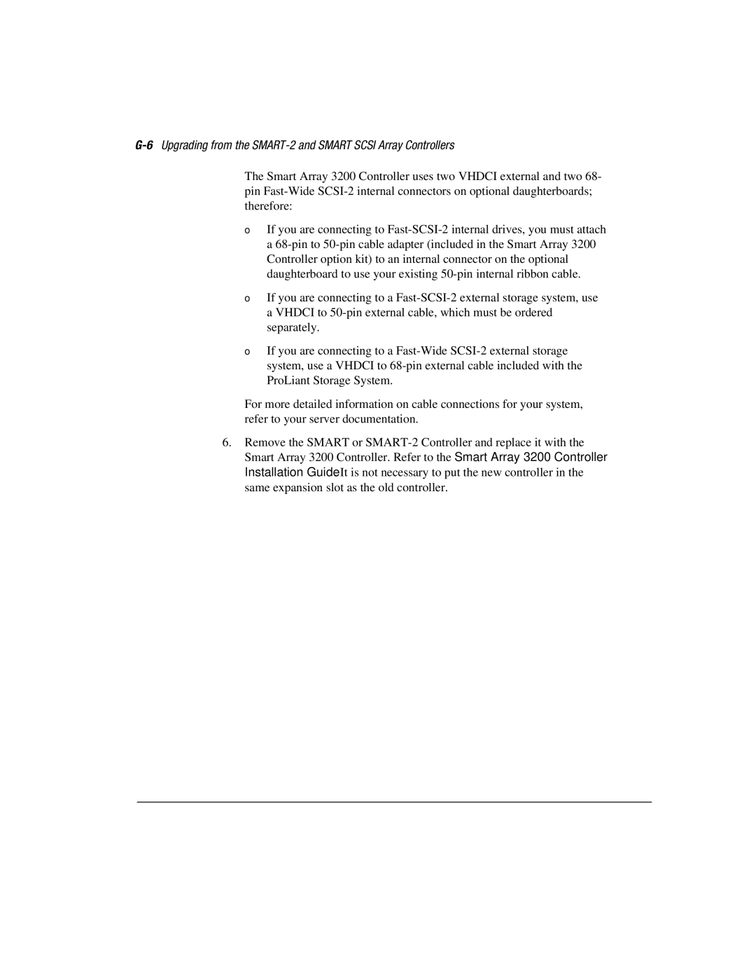 Compaq 3200 manual 6Upgrading from the SMART-2 and Smart Scsi Array Controllers 