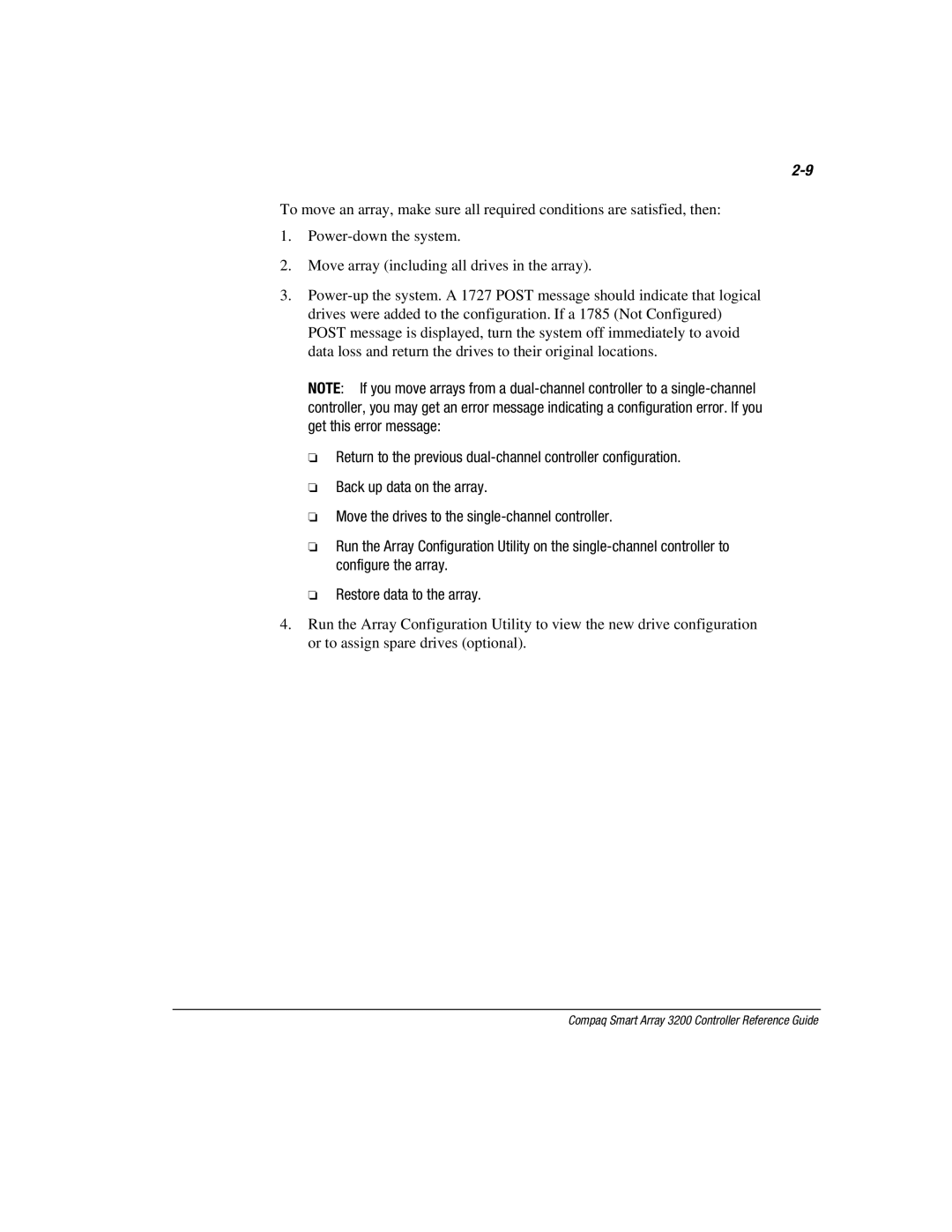 Compaq manual Compaq Smart Array 3200 Controller Reference Guide 