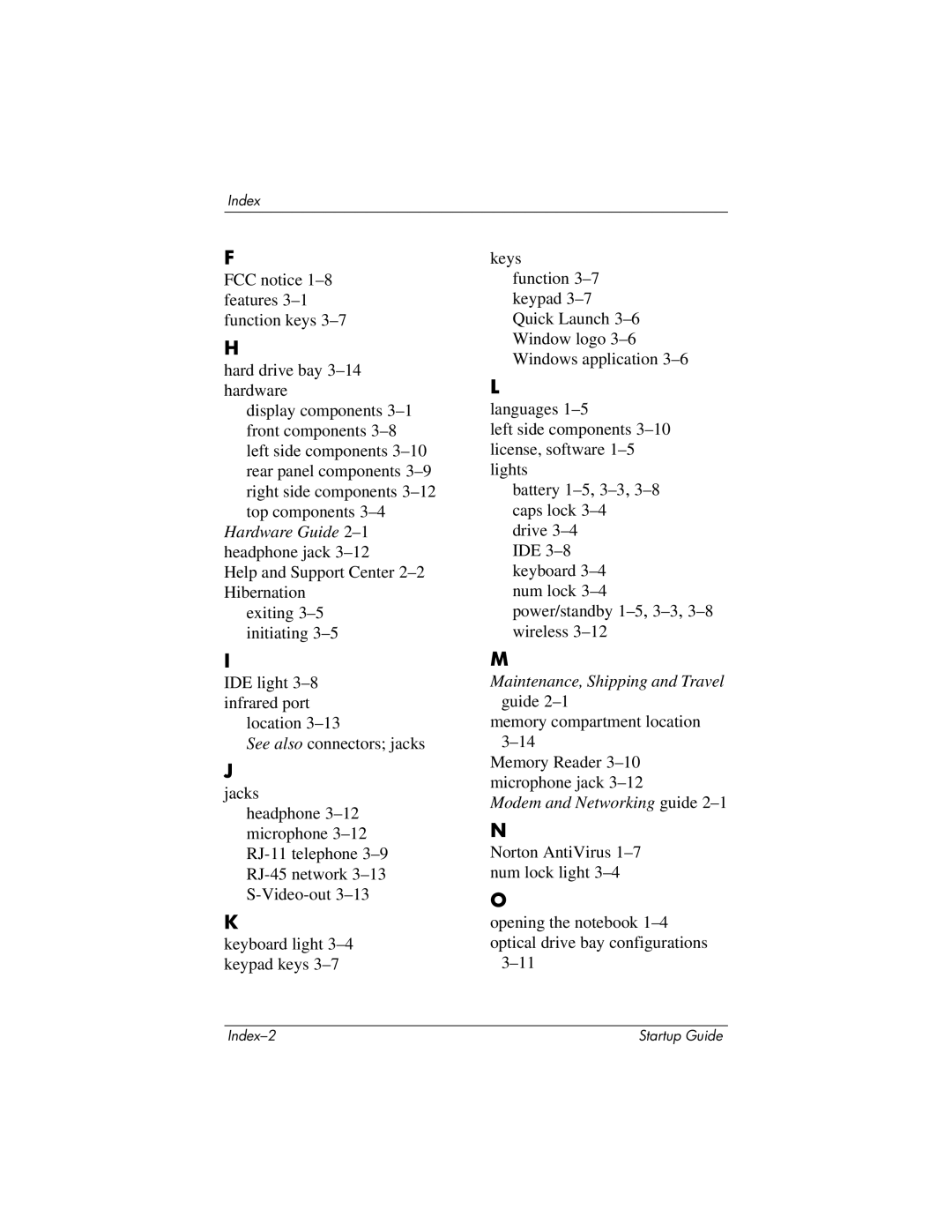 Compaq 335401-001 manual Maintenance, Shipping and Travel 