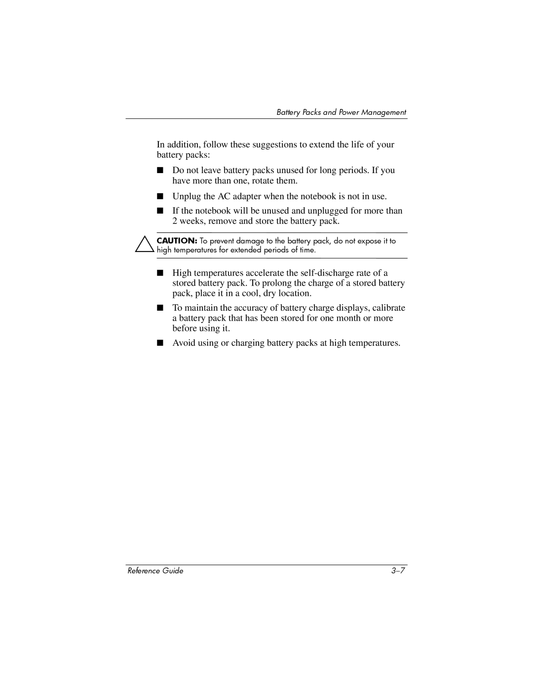 Compaq 370698-001 manual Battery Packs and Power Management 