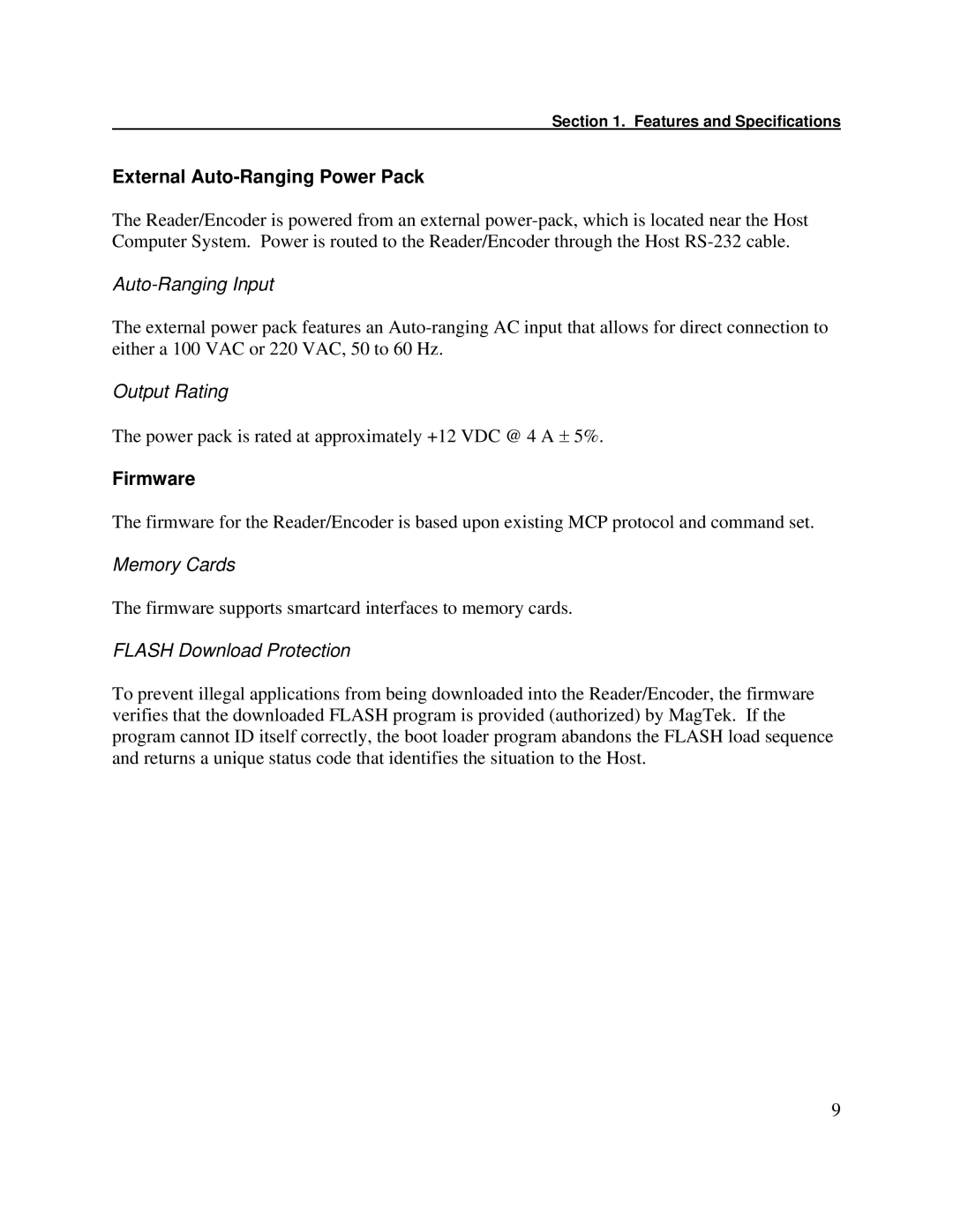 Compaq 380 manual External Auto-Ranging Power Pack, Firmware 