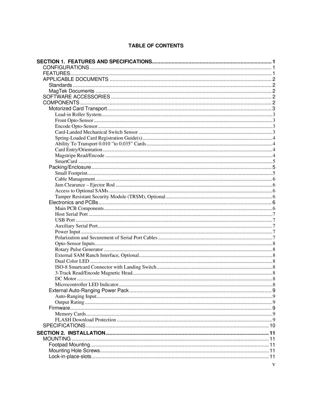 Compaq 380 manual Table of Contents 