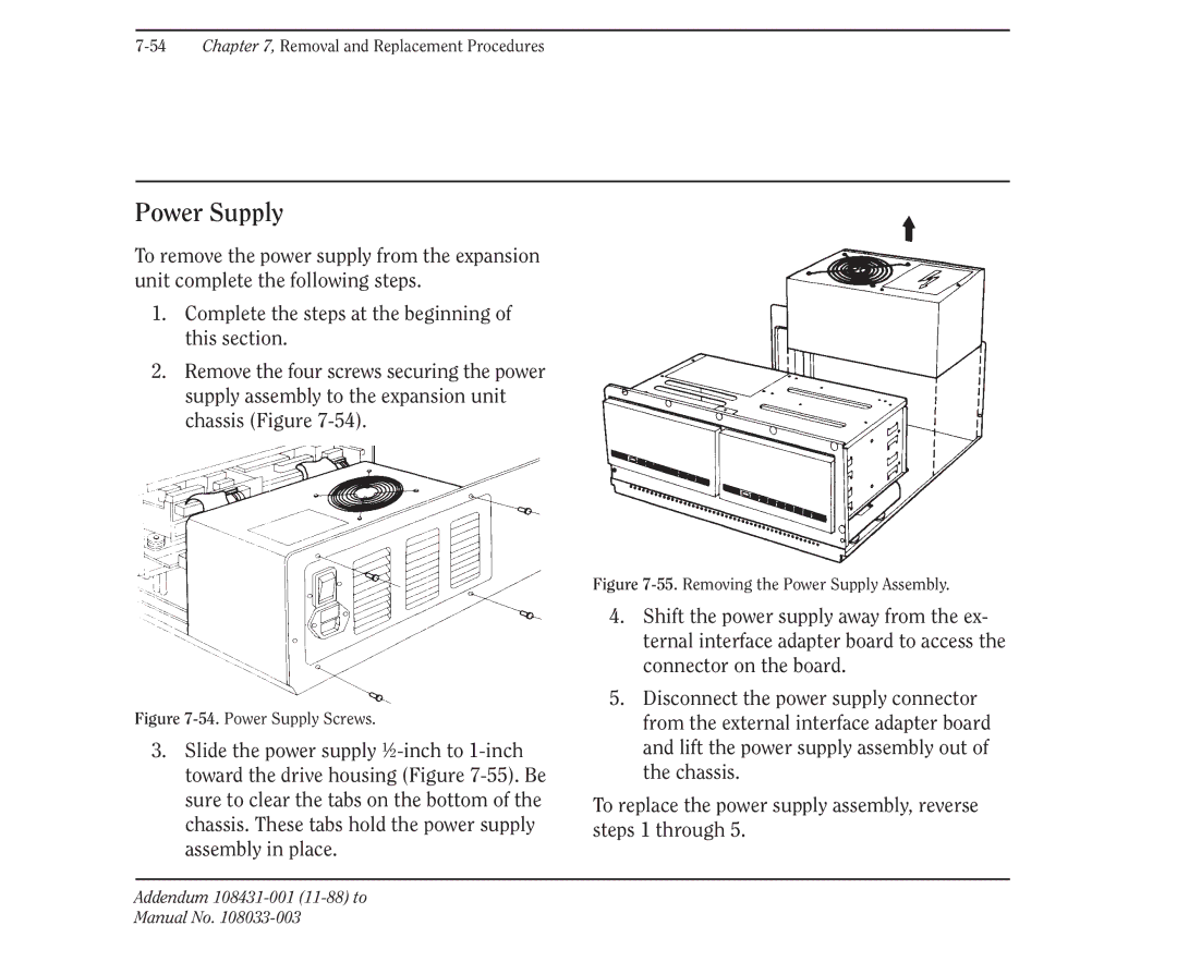 Compaq 386 manual Power Supply Screws 