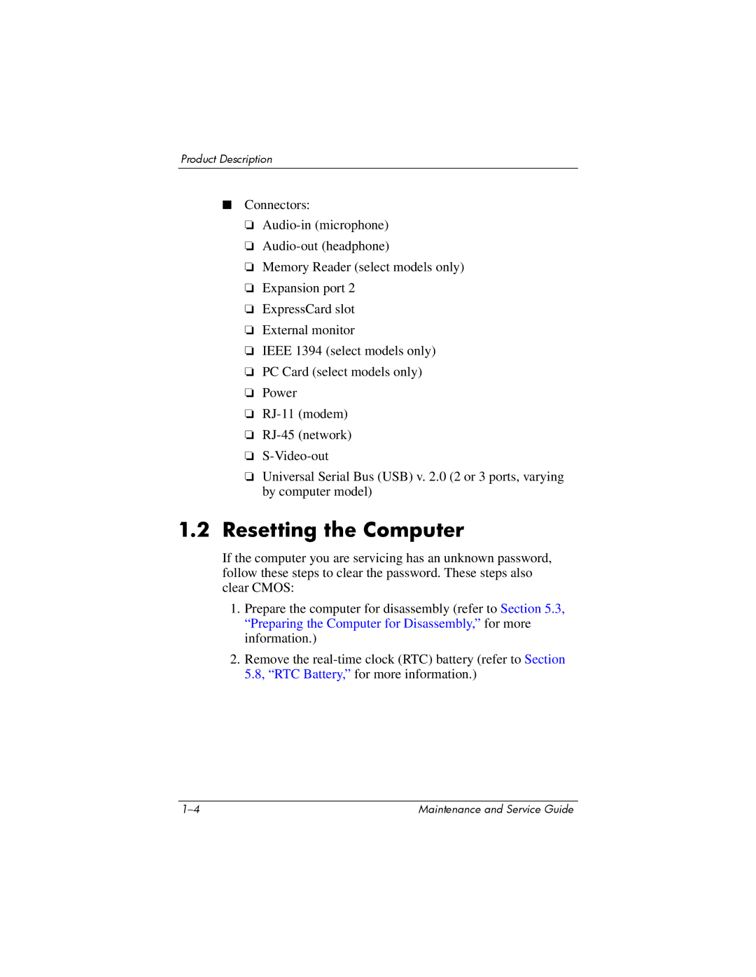 Compaq 407511-002 manual Resetting the Computer 