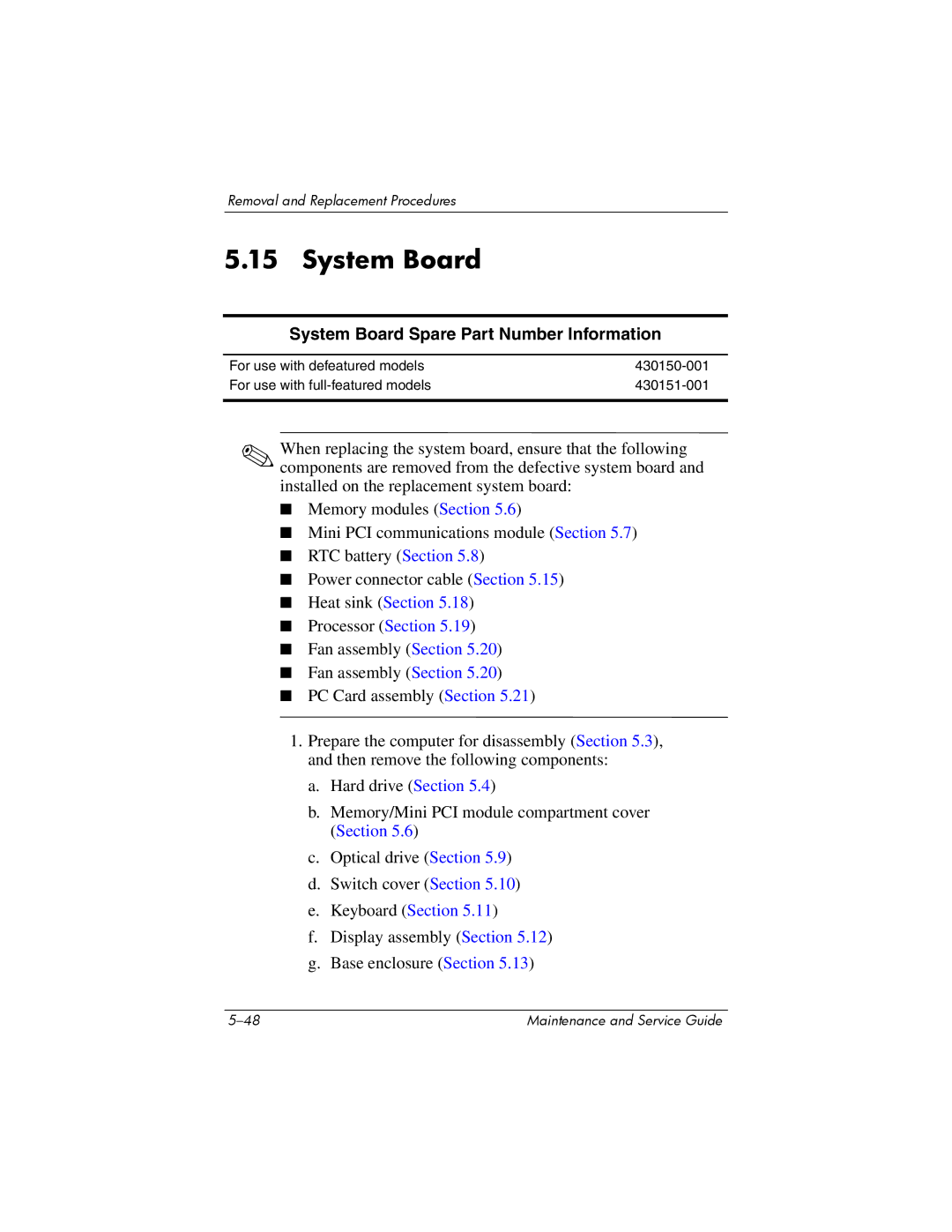 Compaq 407511-002 manual System Board Spare Part Number Information 