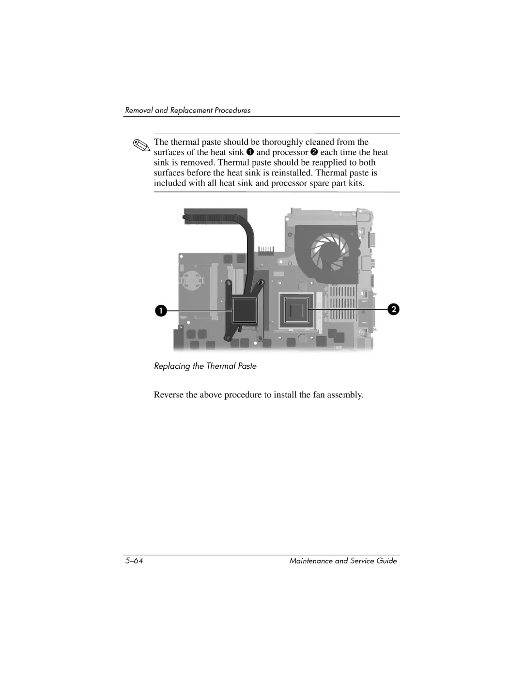 Compaq 407511-002 manual Reverse the above procedure to install the fan assembly 