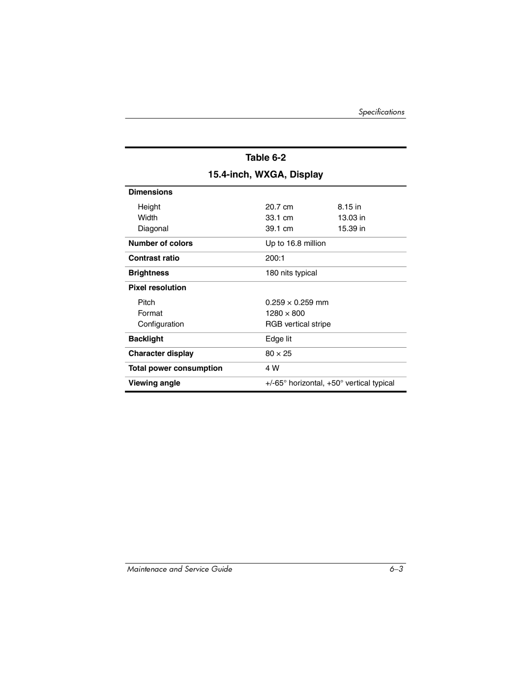 Compaq 407511-002 manual Inch, WXGA, Display 