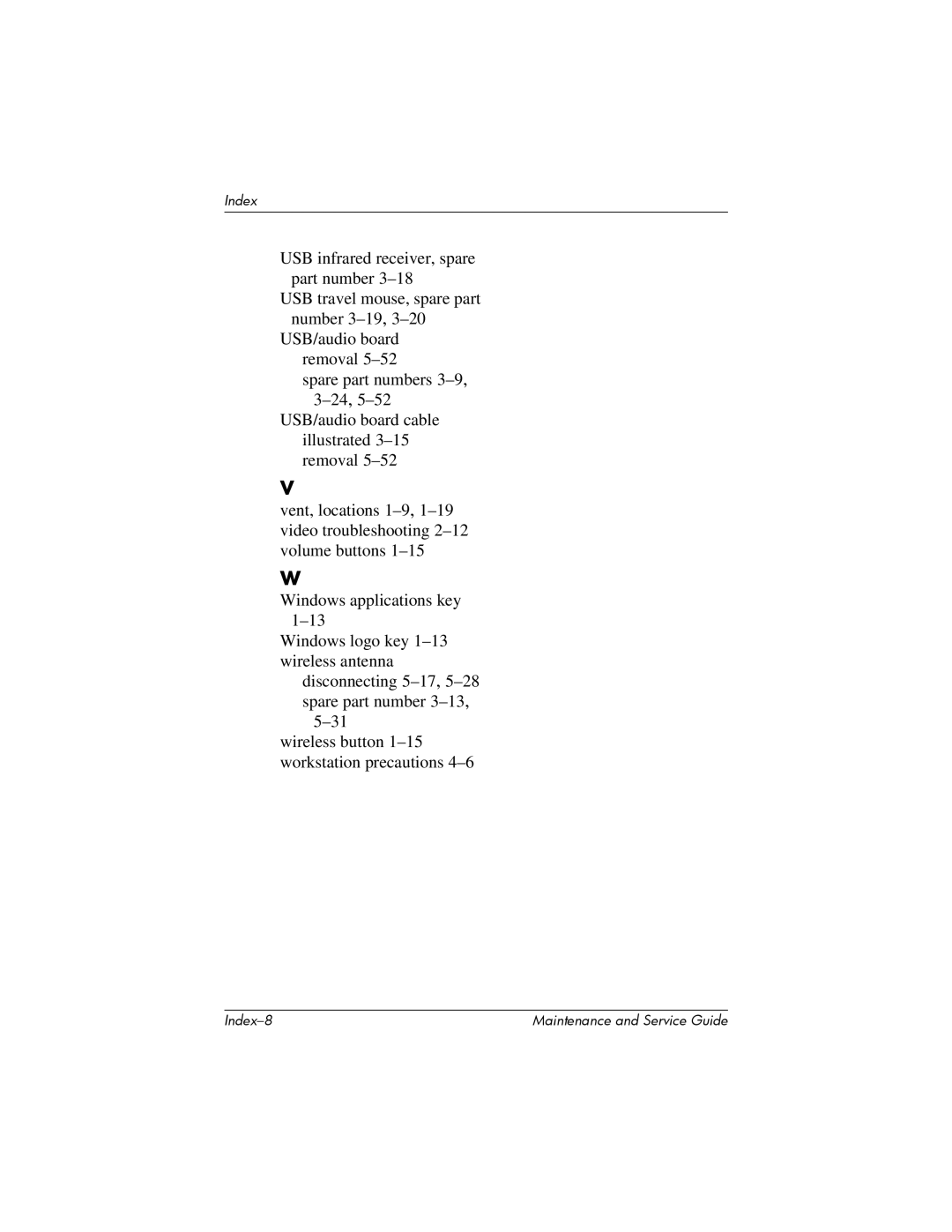 Compaq 407511-002 manual Index-8 