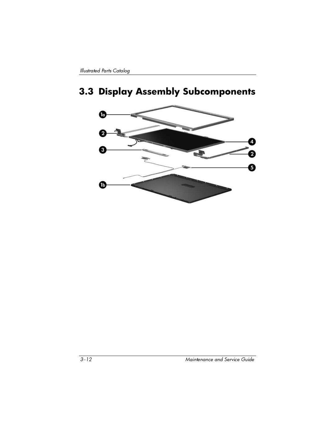 Compaq 407511-002 manual Display Assembly Subcomponents 