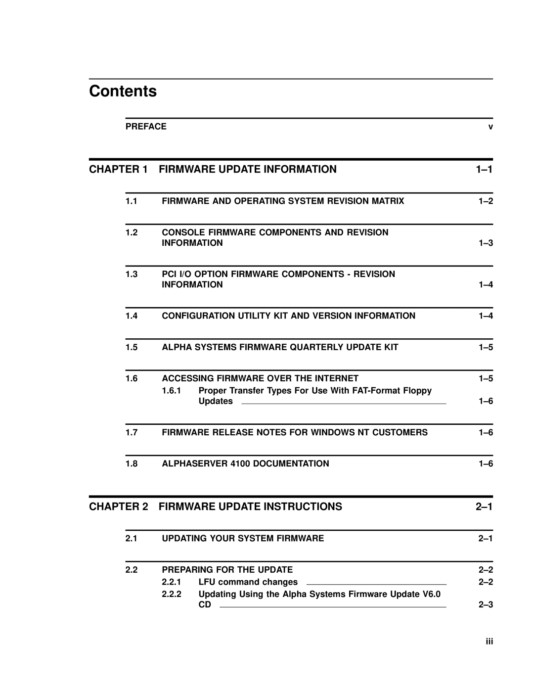 Compaq 4100 manual Contents 