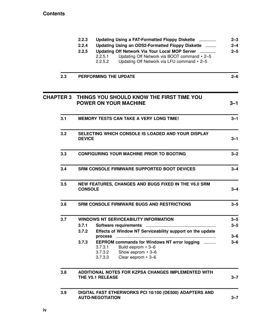 Compaq 4100 manual Contents 