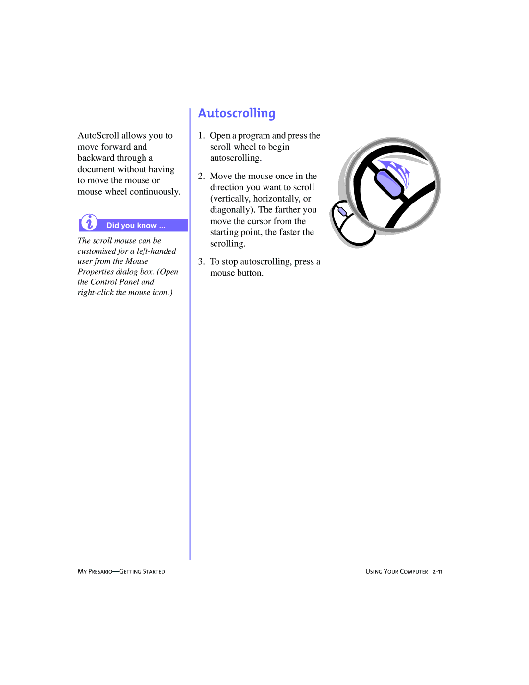 Compaq 4103TH manual Autoscrolling 