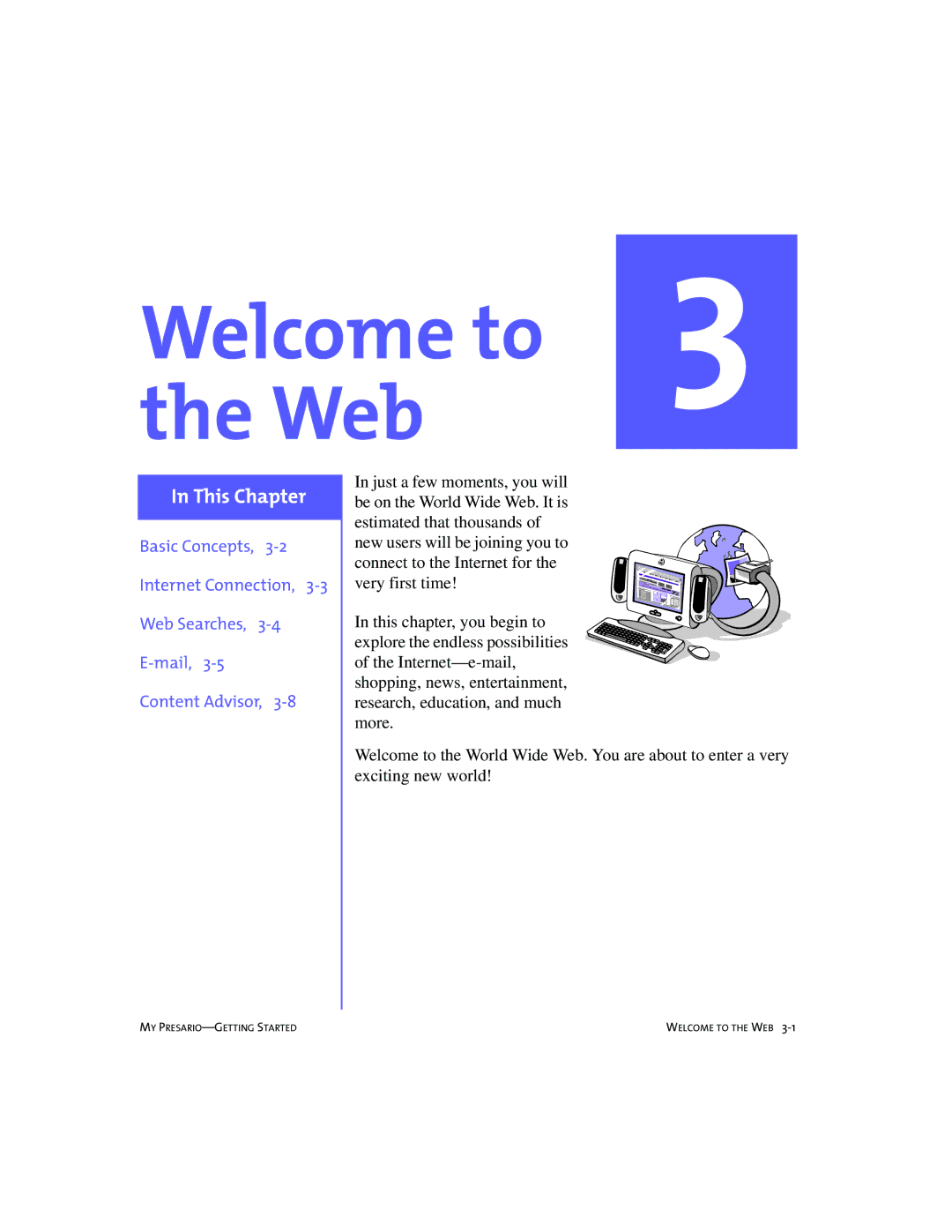 Compaq 4103TH manual Welcome to Web 