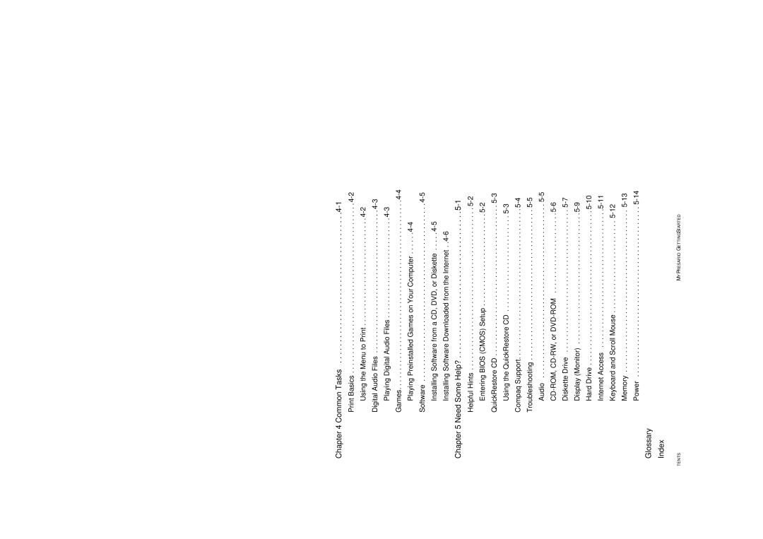 Compaq 4103TH manual Glossary Index 