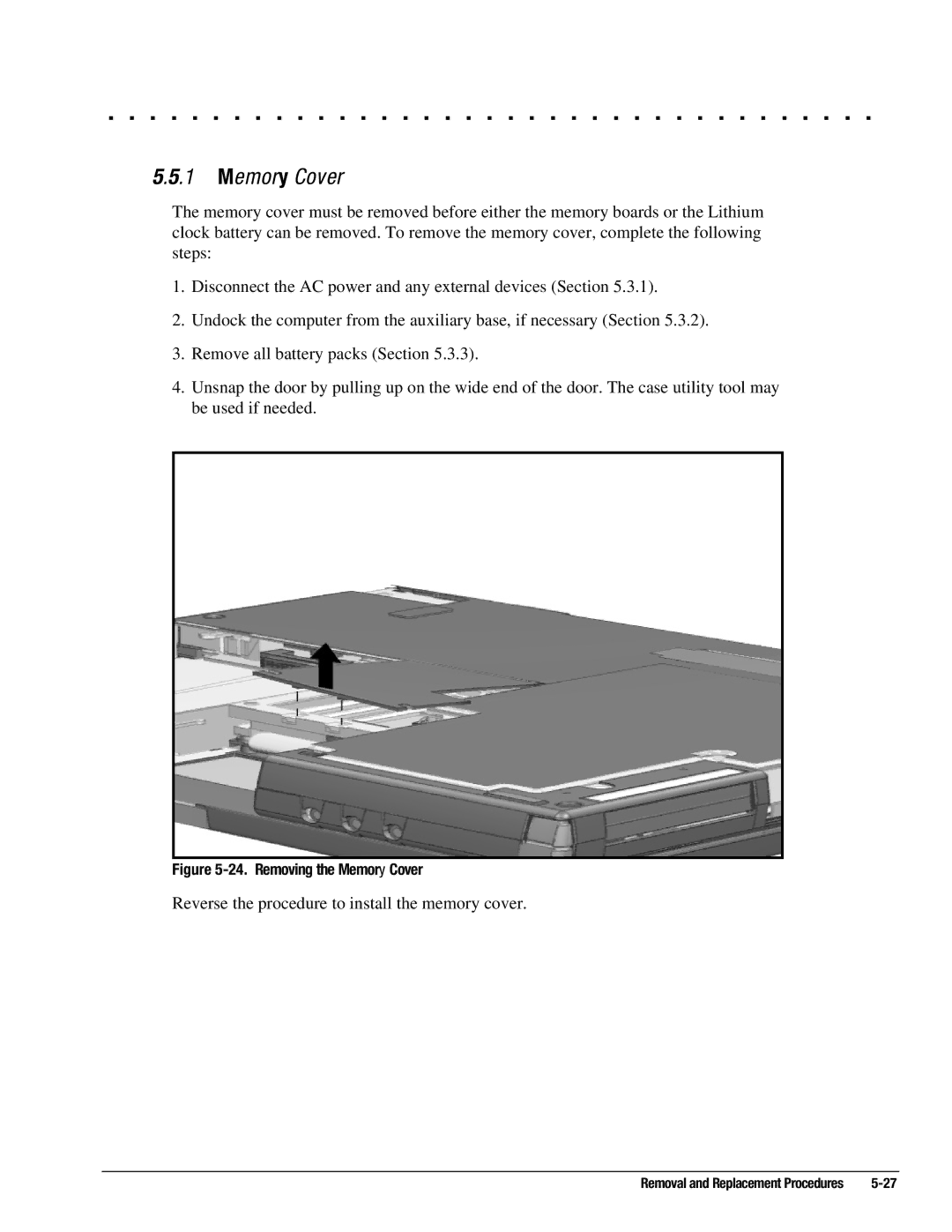 Compaq 4131T, 4130T, 4150T, 4140T, 4200, 4125T, 4160T SLIMLINE, 4125D, 4115, 4120T, 4110D manual Removing the Memory Cover 