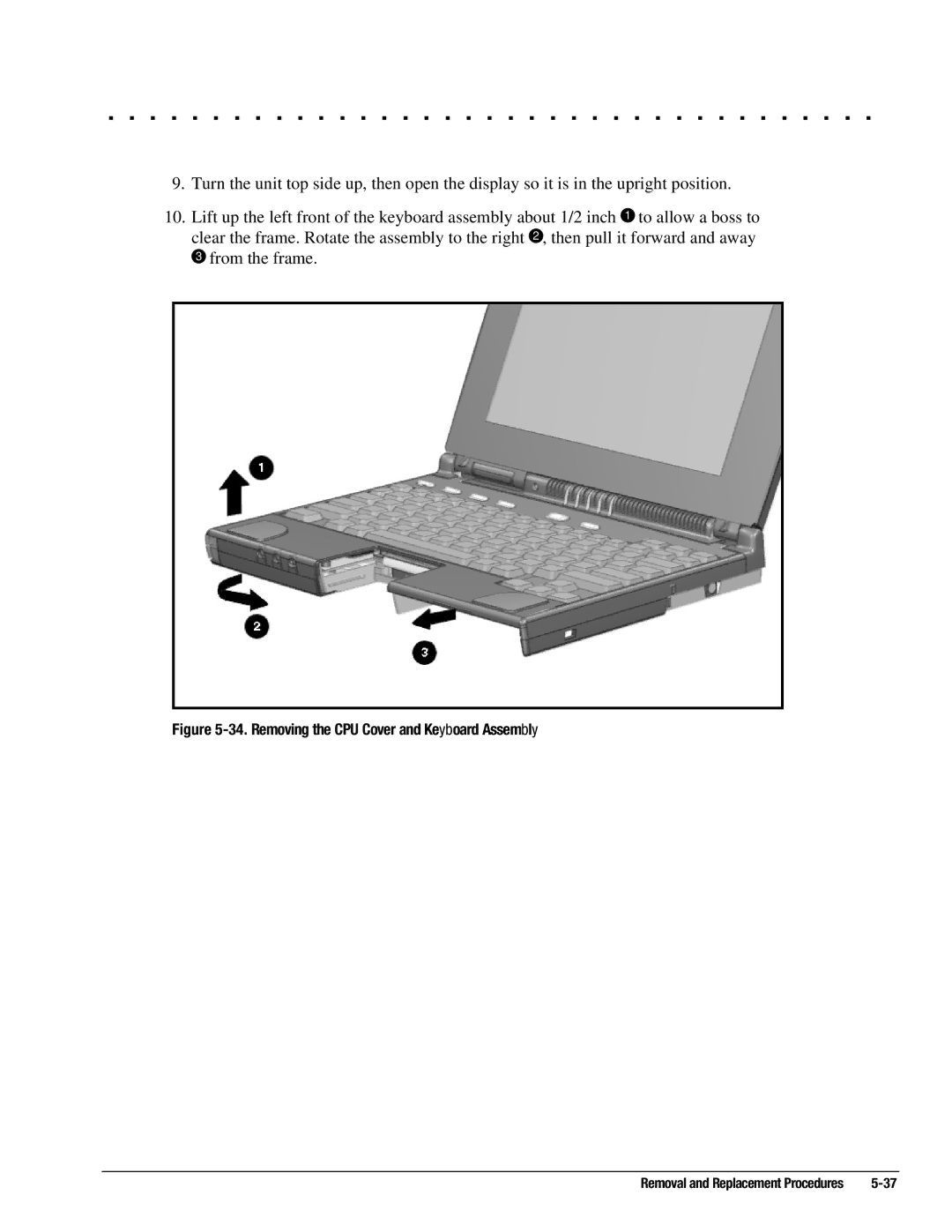 Compaq 4110D, 4130T, 4150T, 4140T, 4131T, 4200, 4125T, 4160T SLIMLINE, 4120, 4125D Removing the CPU Cover and Keyboard Assembly 