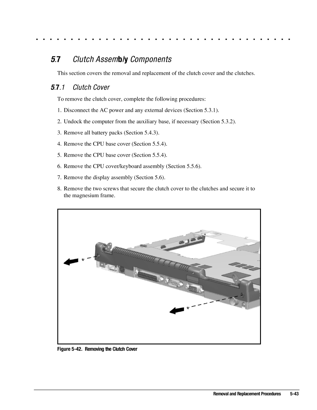 Compaq 4125T, 4130T, 4150T, 4140T, 4131T, 4200, 4160T SLIMLINE, 4120, 4125D, 4115 manual Clutch Assembly Components, Clutch Cover 