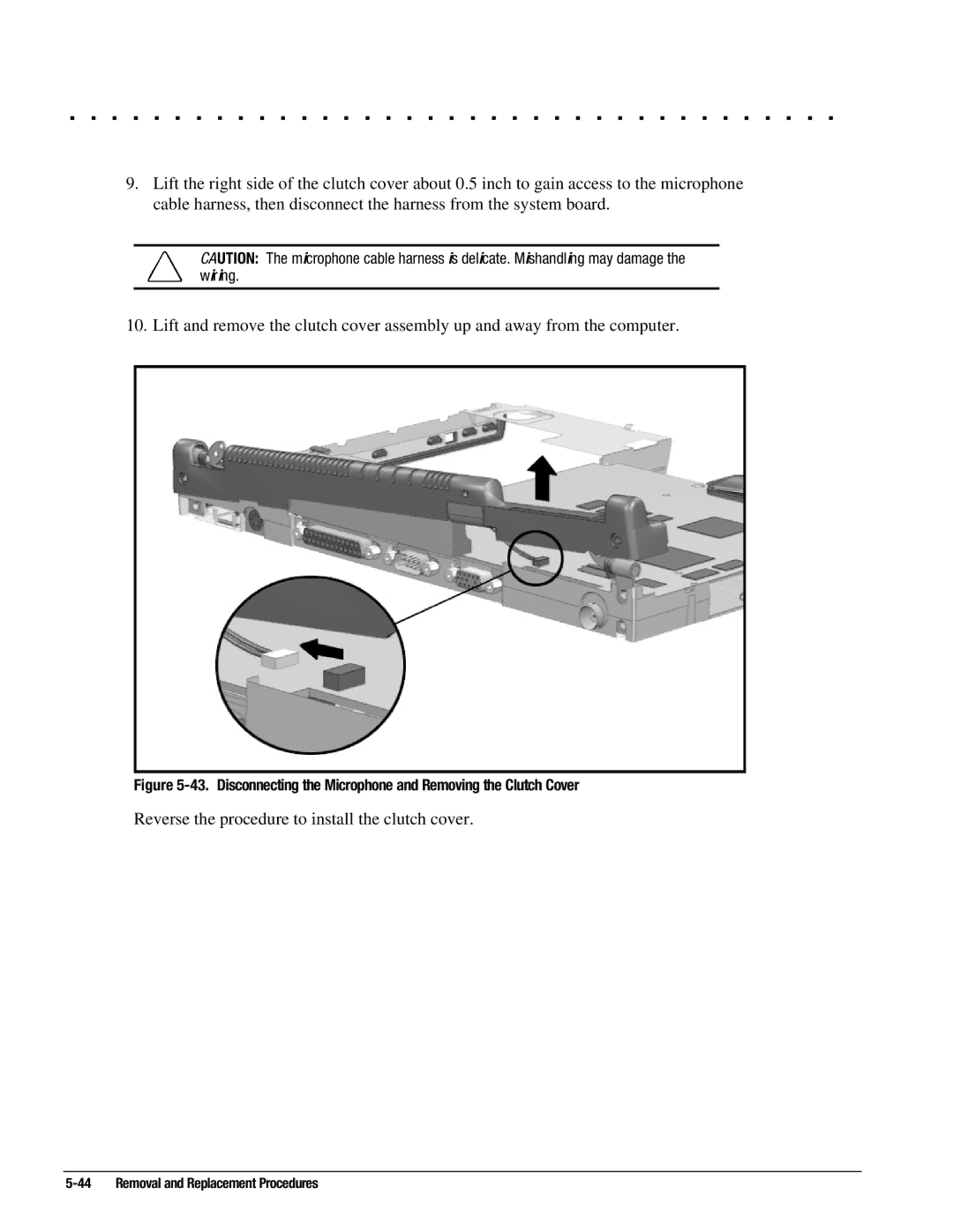 Compaq 4130T, 4150T, 4140T, 4131T, 4200, 4125T, 4160T SLIMLINE, 4120 Reverse the procedure to install the clutch cover 