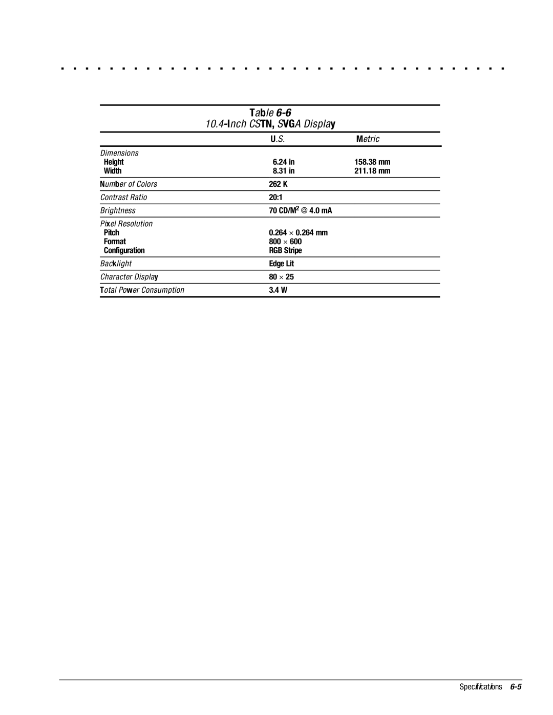 Compaq 4130T, 4150T, 4140T, 4131T, 4200, 4125T, 4160T SLIMLINE, 4125D, 4115, 4120T, 4110D manual Inch CSTN, Svga Display 