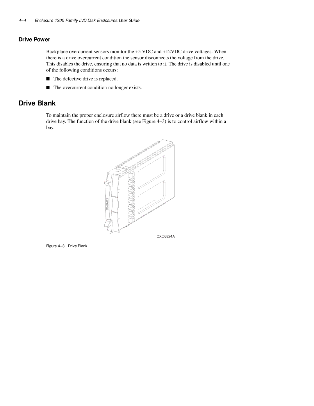 Compaq 4200 Family manual Drive Blank, Drive Power 