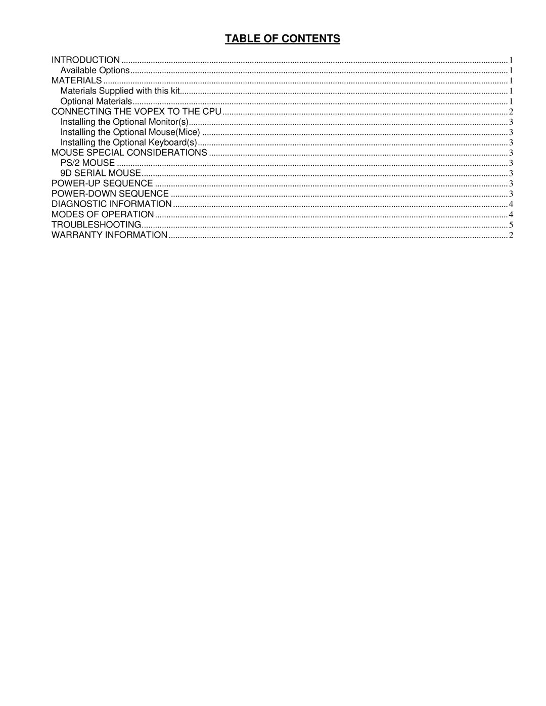 Compaq 4KVMM manual Table of Contents 