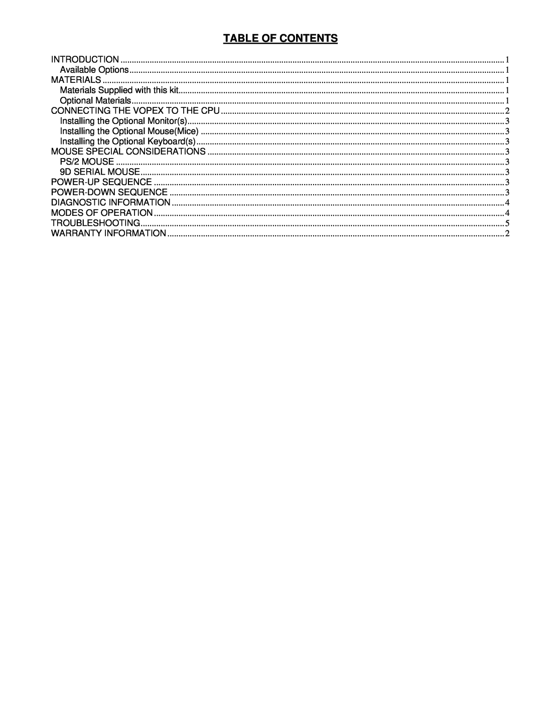Compaq 4KVMM manual Table Of Contents 