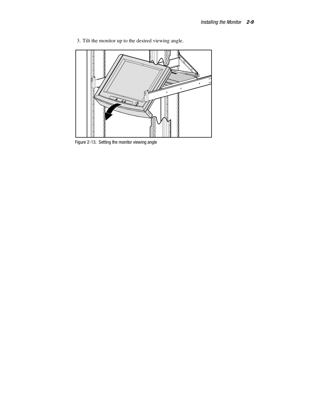 Compaq 5000R manual Tilt the monitor up to the desired viewing angle 