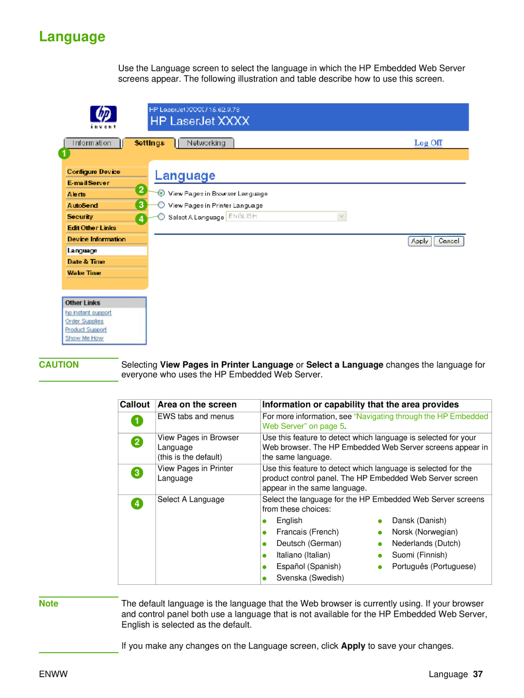 Compaq 5200 manual Language 