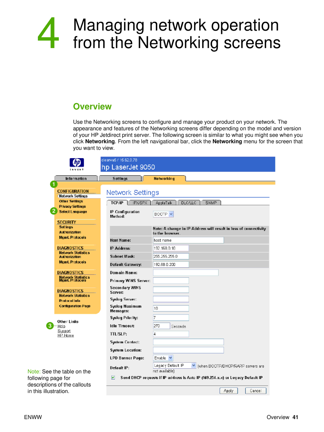 Compaq 5200 manual Managing network operation from the Networking screens, Overview 