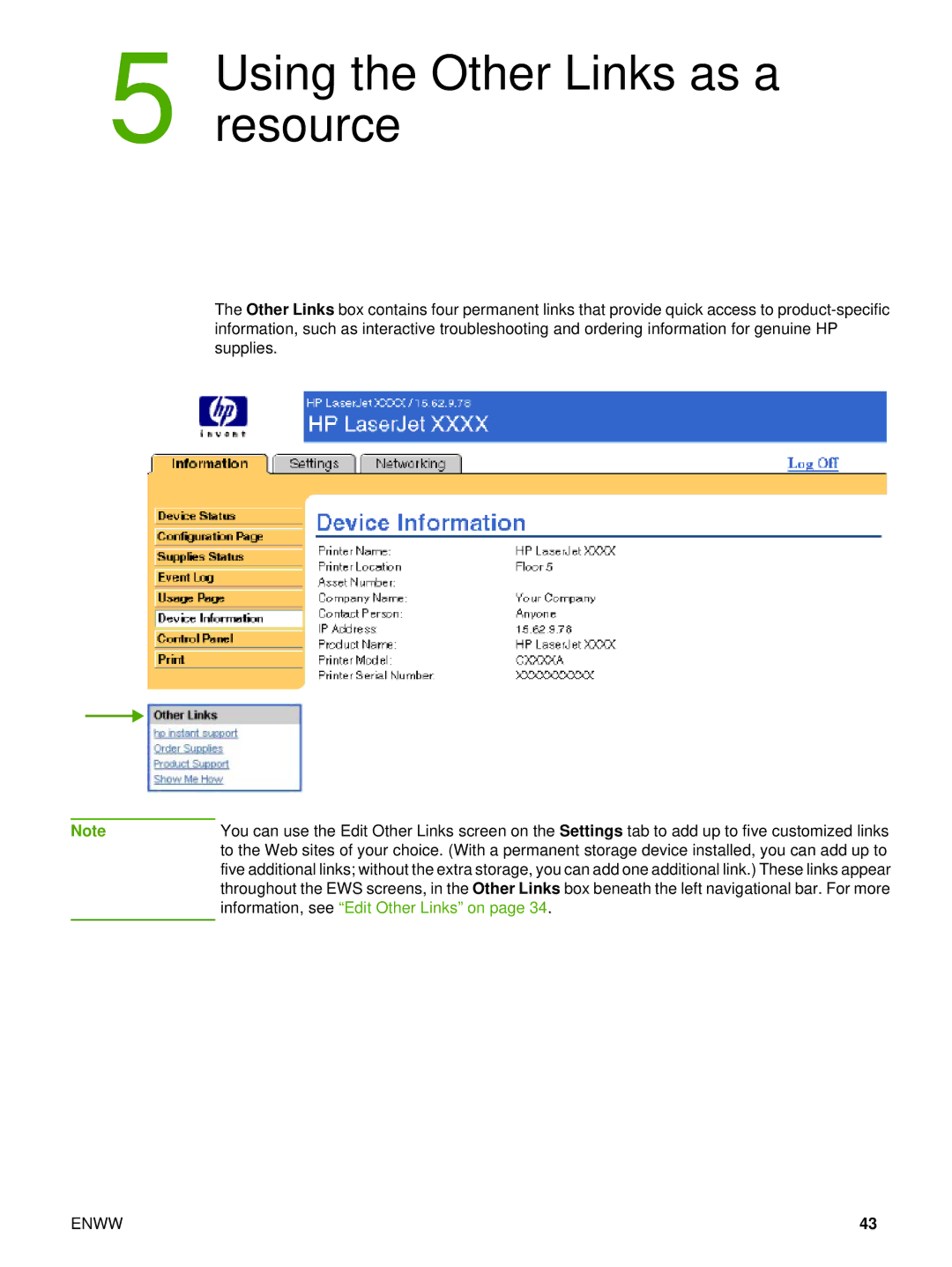 Compaq 5200 manual Using the Other Links as a resource 