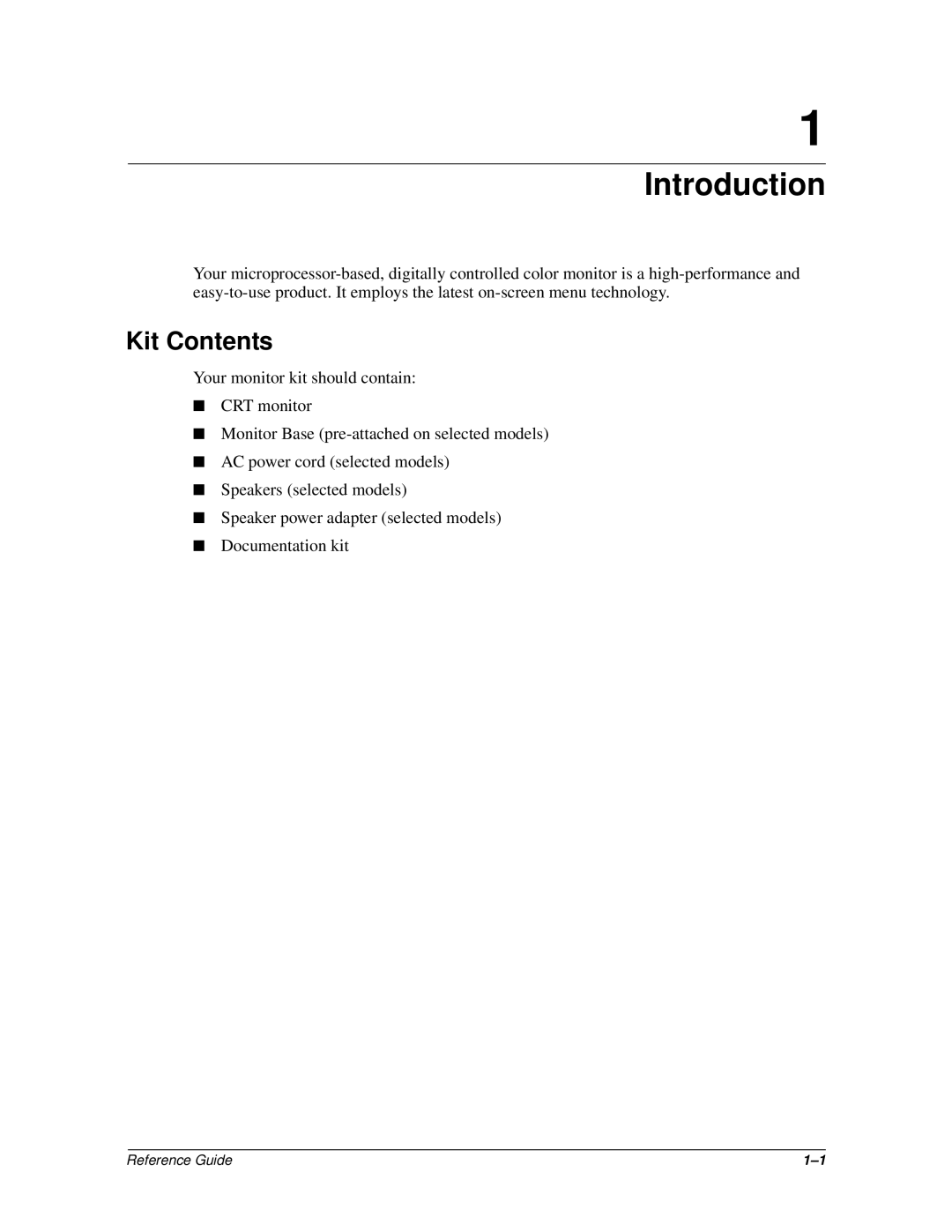 Compaq 5500 manual Introduction, Kit Contents 