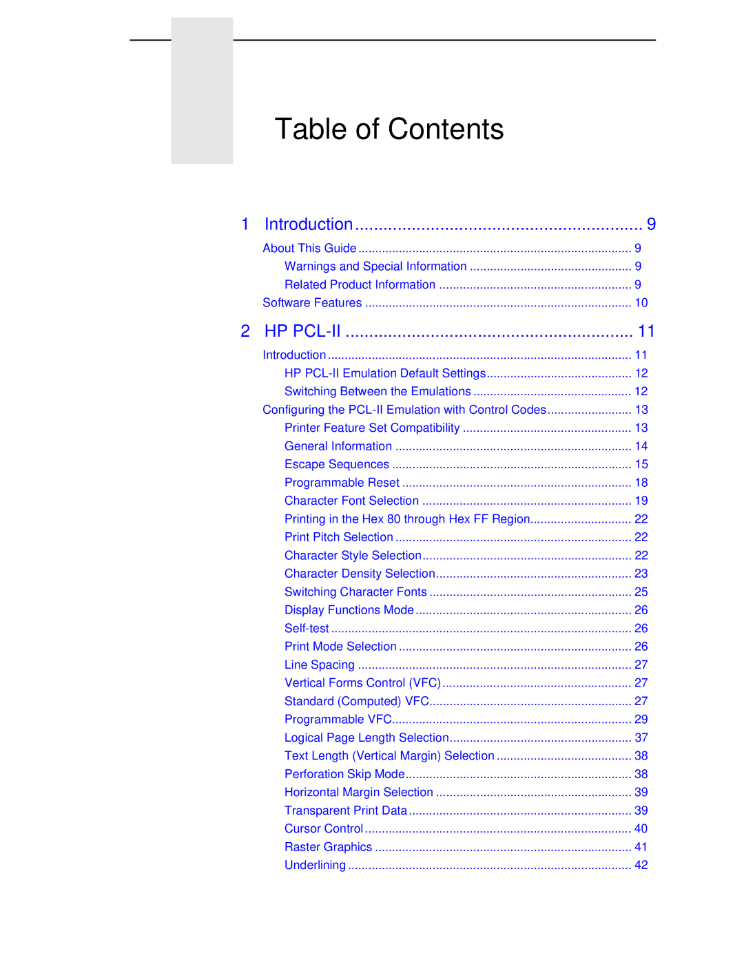 Compaq 5525B/31/32 manual Table of Contents 