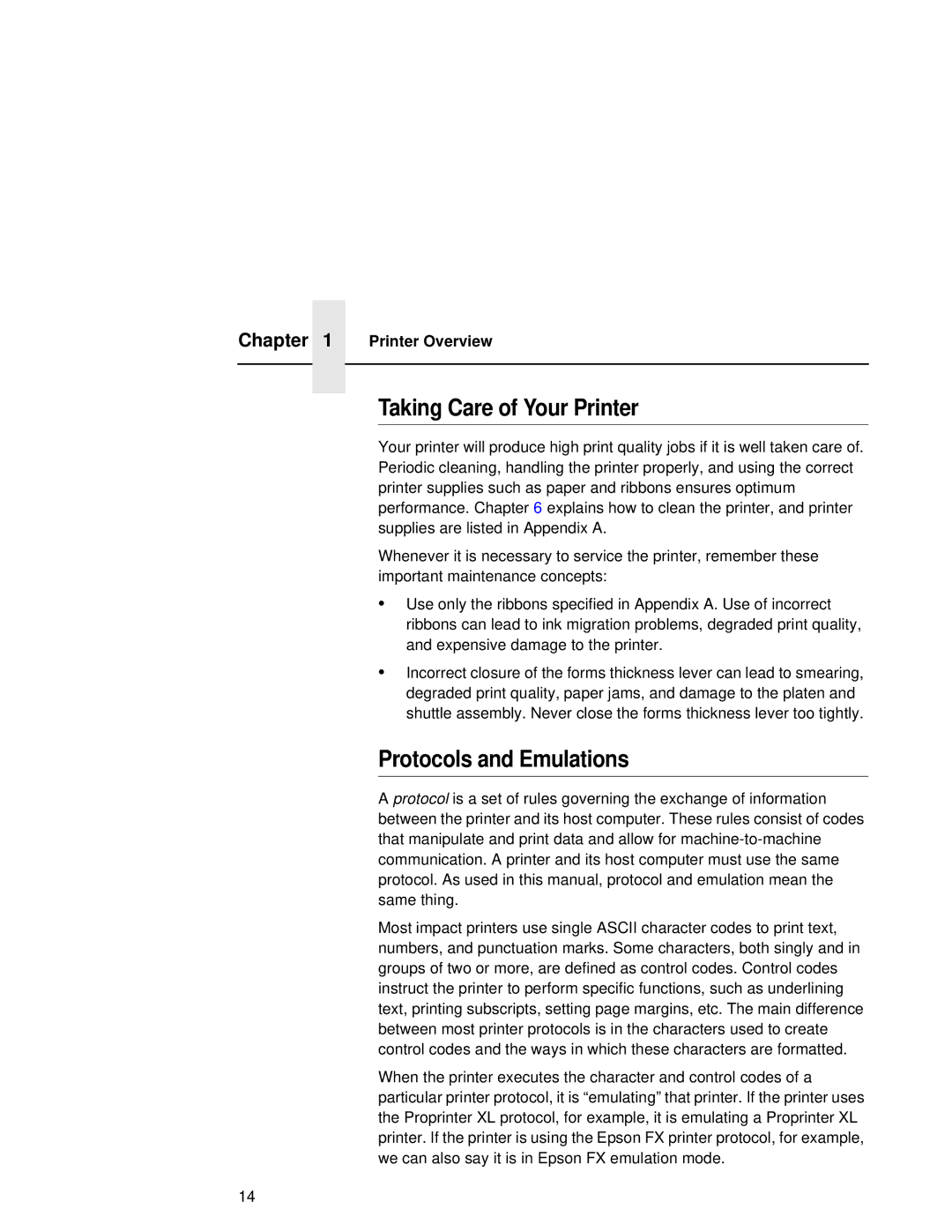 Compaq 5525B, 5532, 5531 user manual Taking Care of Your Printer, Protocols and Emulations 