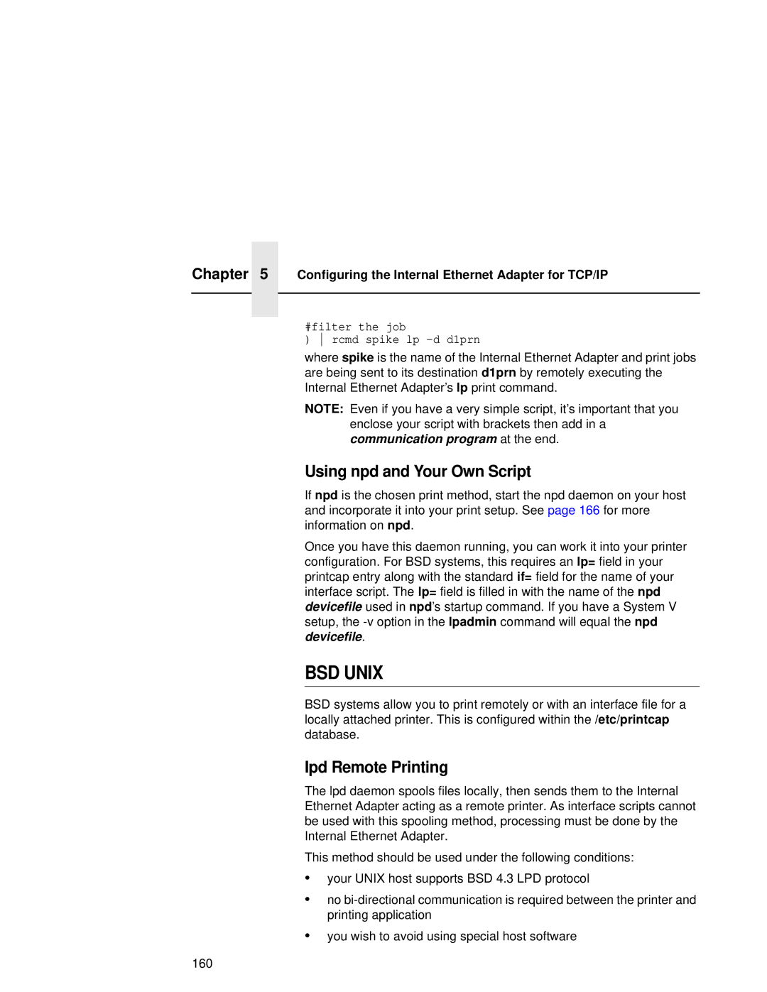 Compaq 5531, 5532, 5525B user manual Using npd and Your Own Script, Ipd Remote Printing 