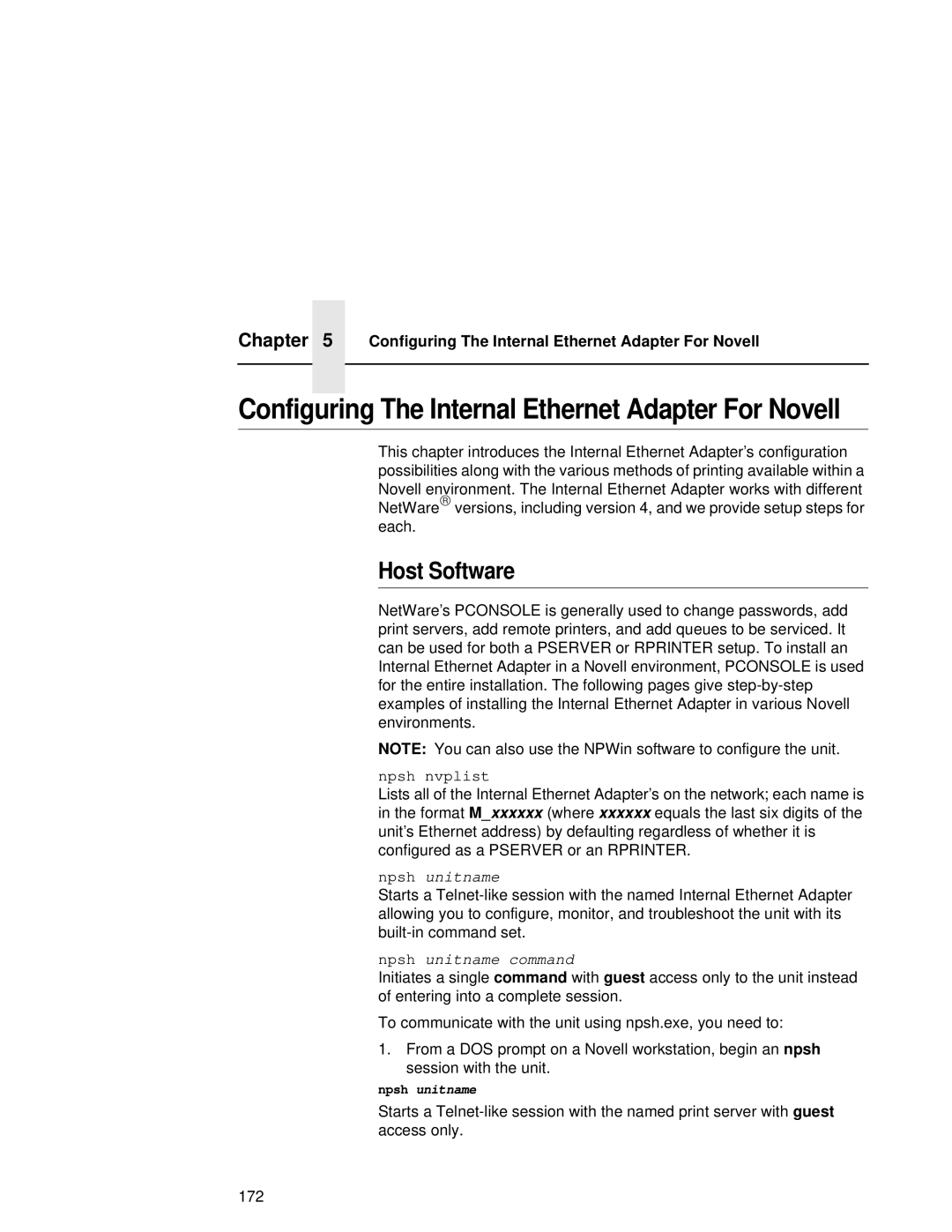 Compaq 5531, 5532, 5525B user manual Configuring The Internal Ethernet Adapter For Novell 