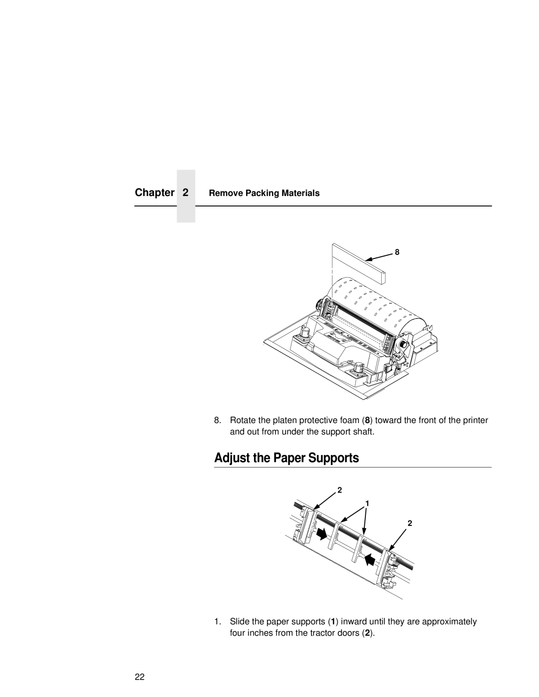 Compaq 5531, 5532, 5525B user manual Adjust the Paper Supports 