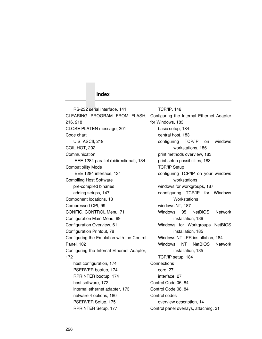 Compaq 5531, 5532, 5525B user manual Clearing Program from FLASH, 216, Coil HOT 