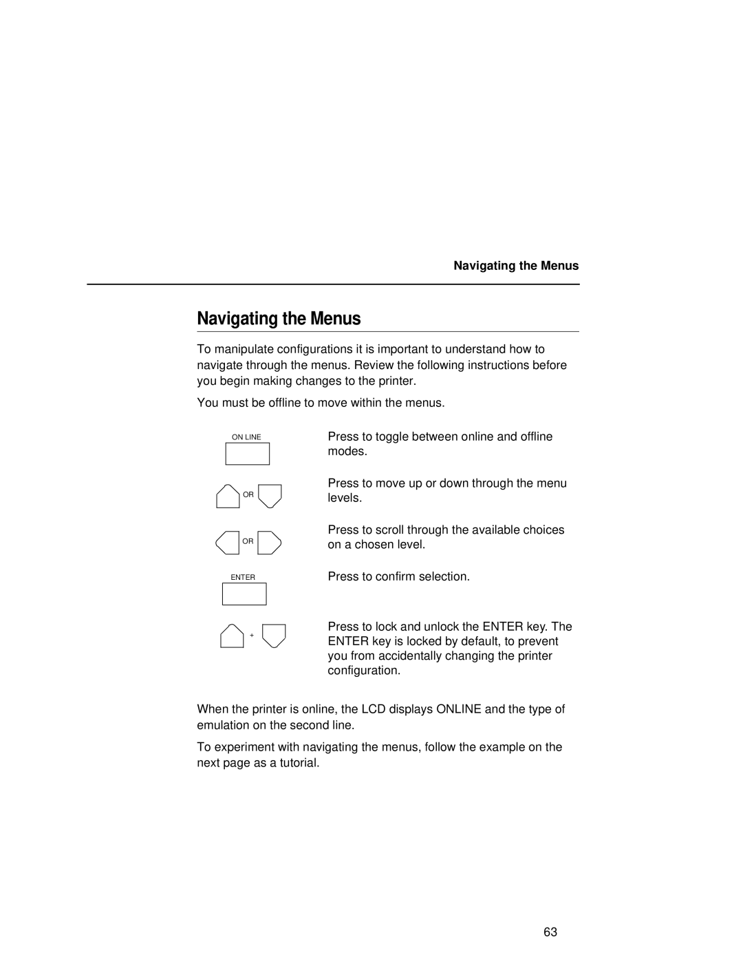 Compaq 5532, 5531, 5525B user manual Navigating the Menus 