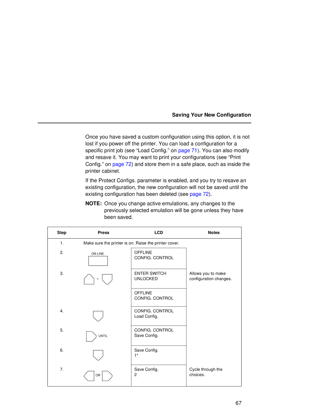 Compaq 5531, 5532, 5525B user manual Saving Your New Configuration 