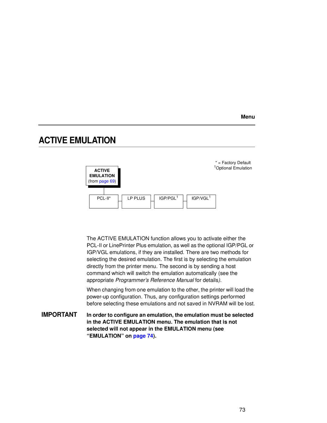 Compaq 5531, 5532, 5525B user manual Active Emulation 