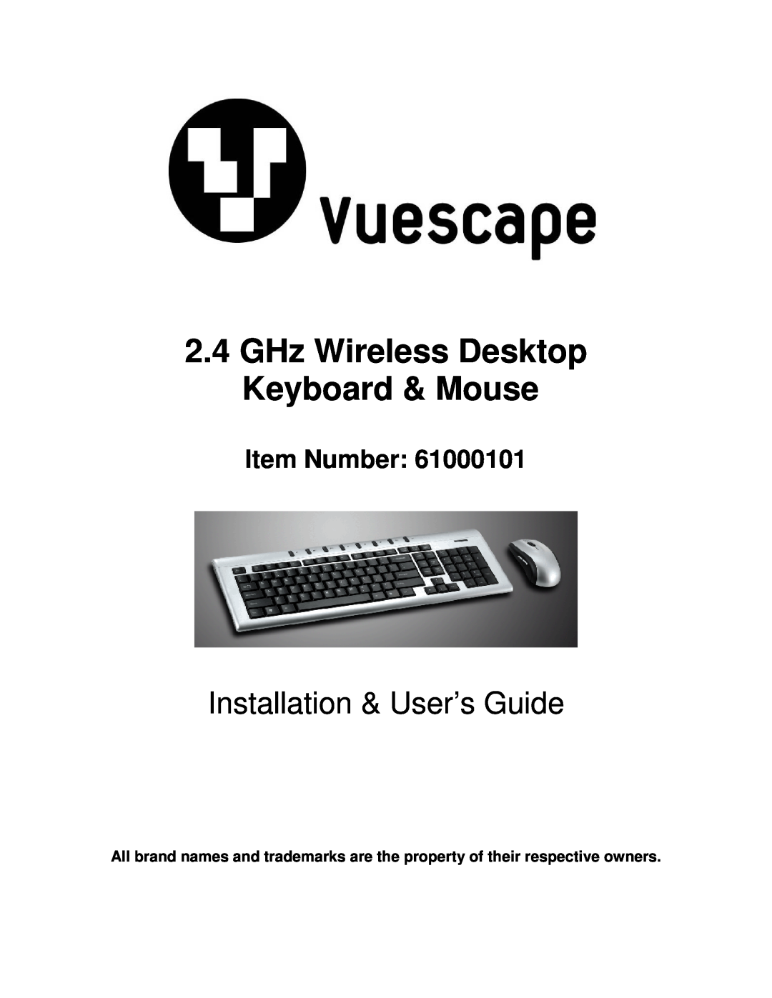 Compaq 61000101 manual GHz Wireless Desktop Keyboard & Mouse, Installation & User’s Guide, Item Number 