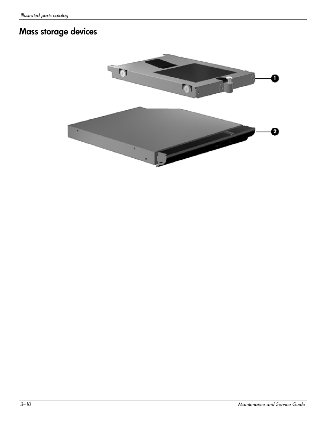 Compaq 615 manual Mass storage devices 