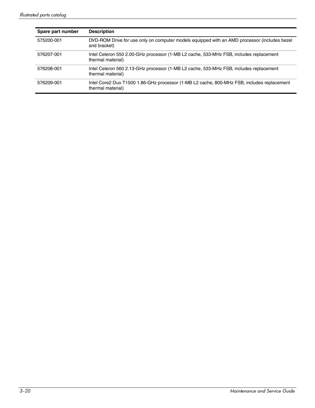 Compaq 615 manual Bracket 