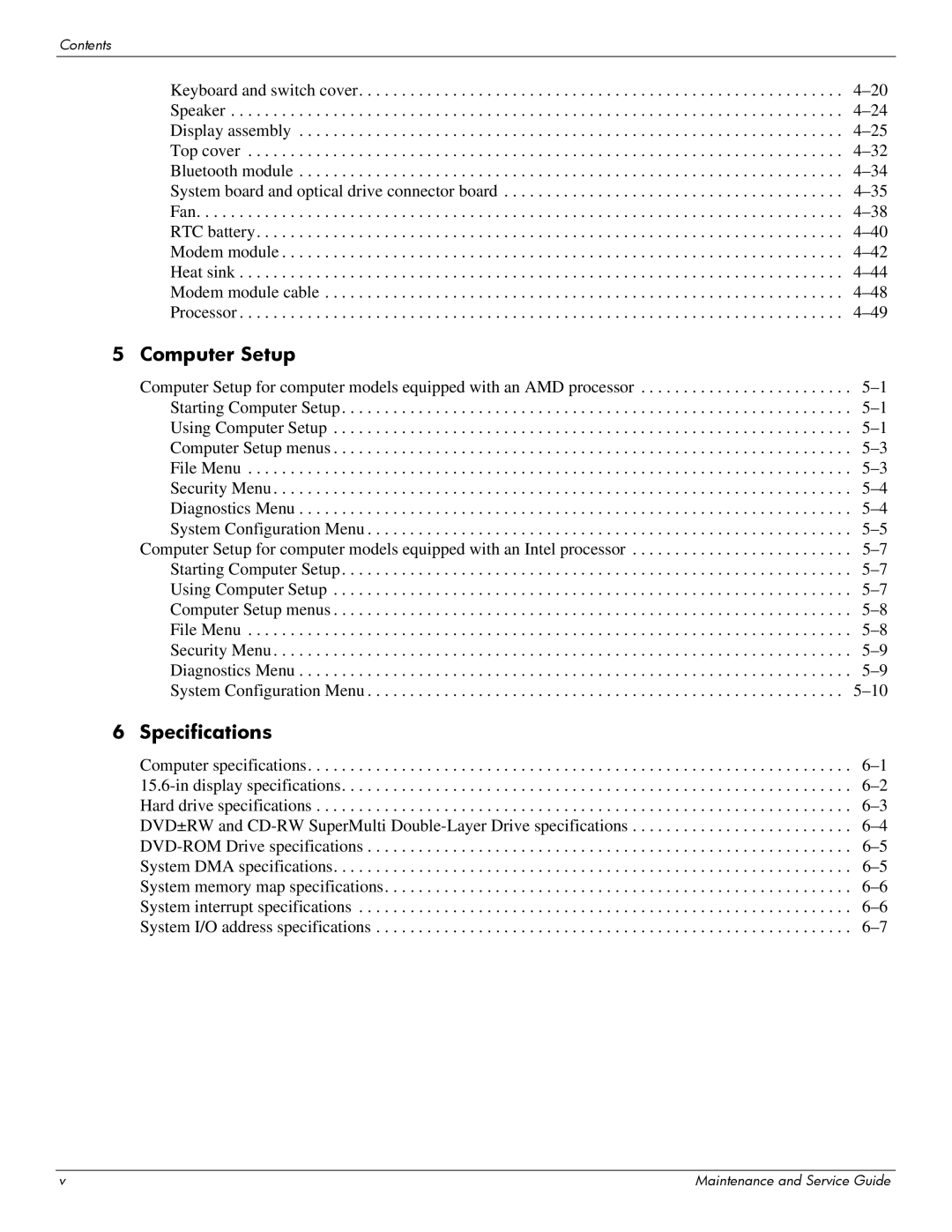 Compaq 615 manual Computer Setup 