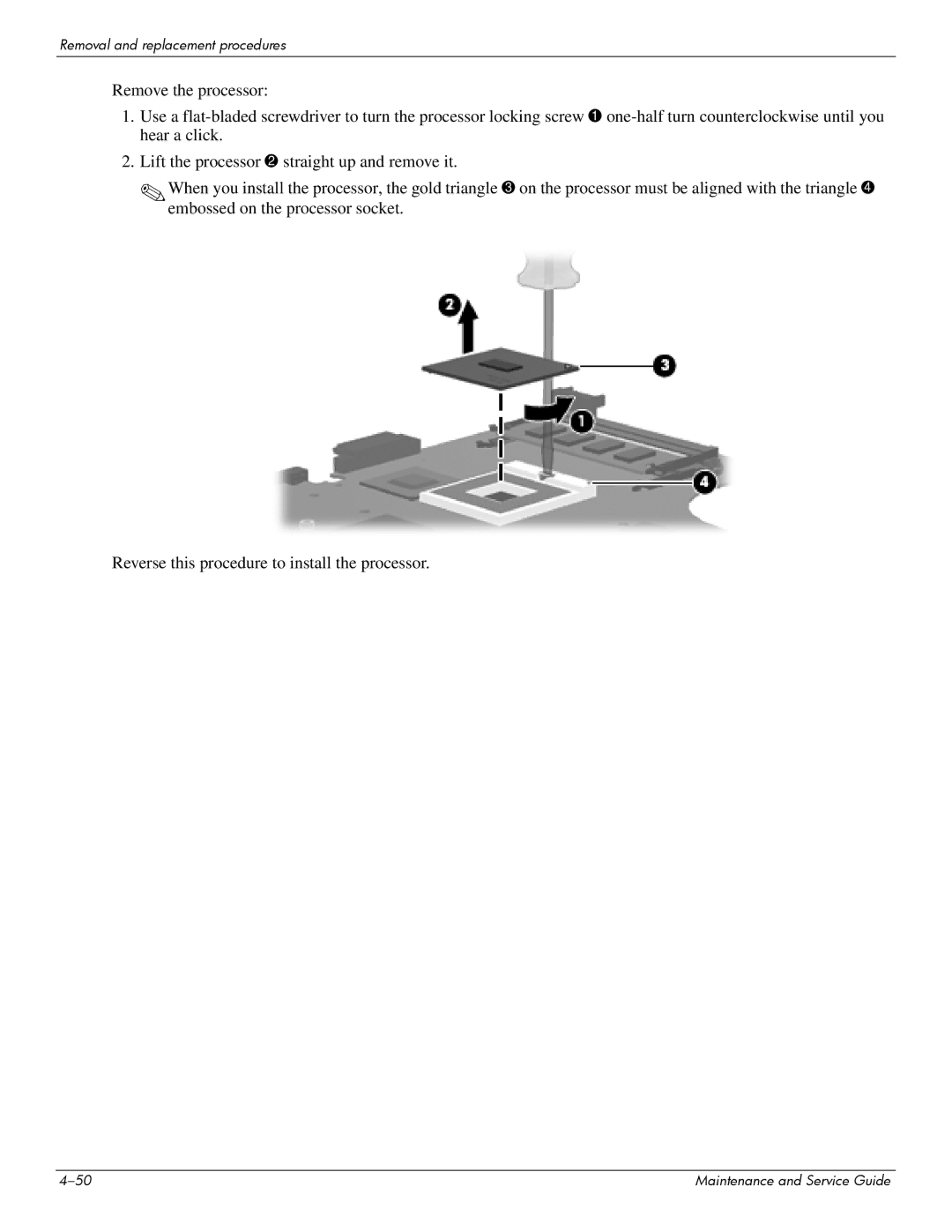 Compaq 615 manual Removal and replacement procedures 