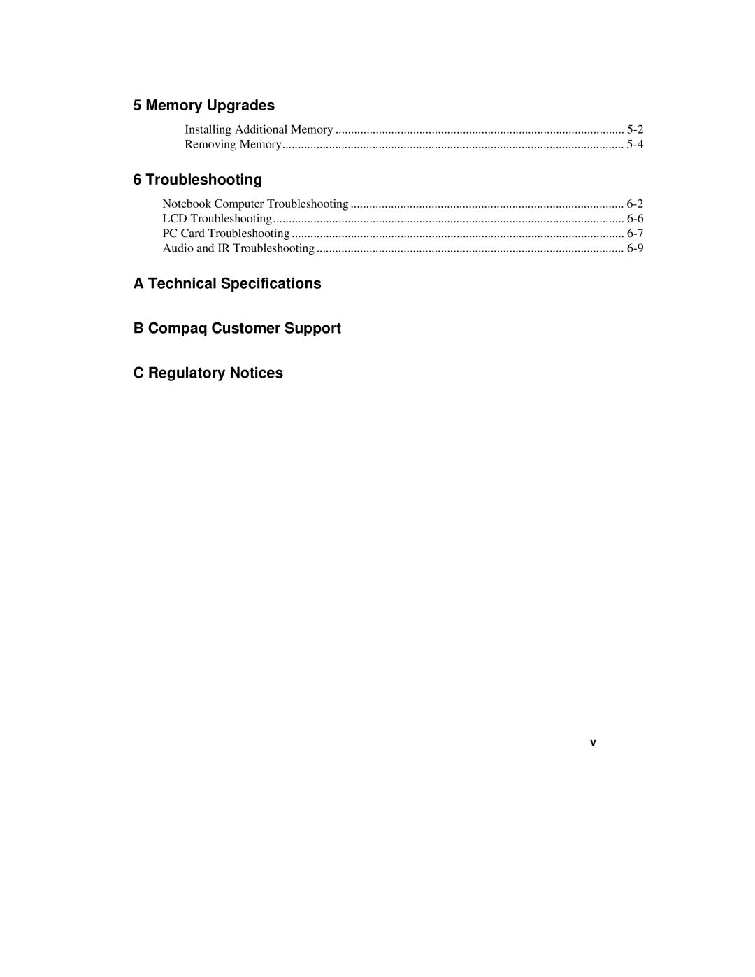 Compaq 6500 Family manual Memory Upgrades, Troubleshooting 