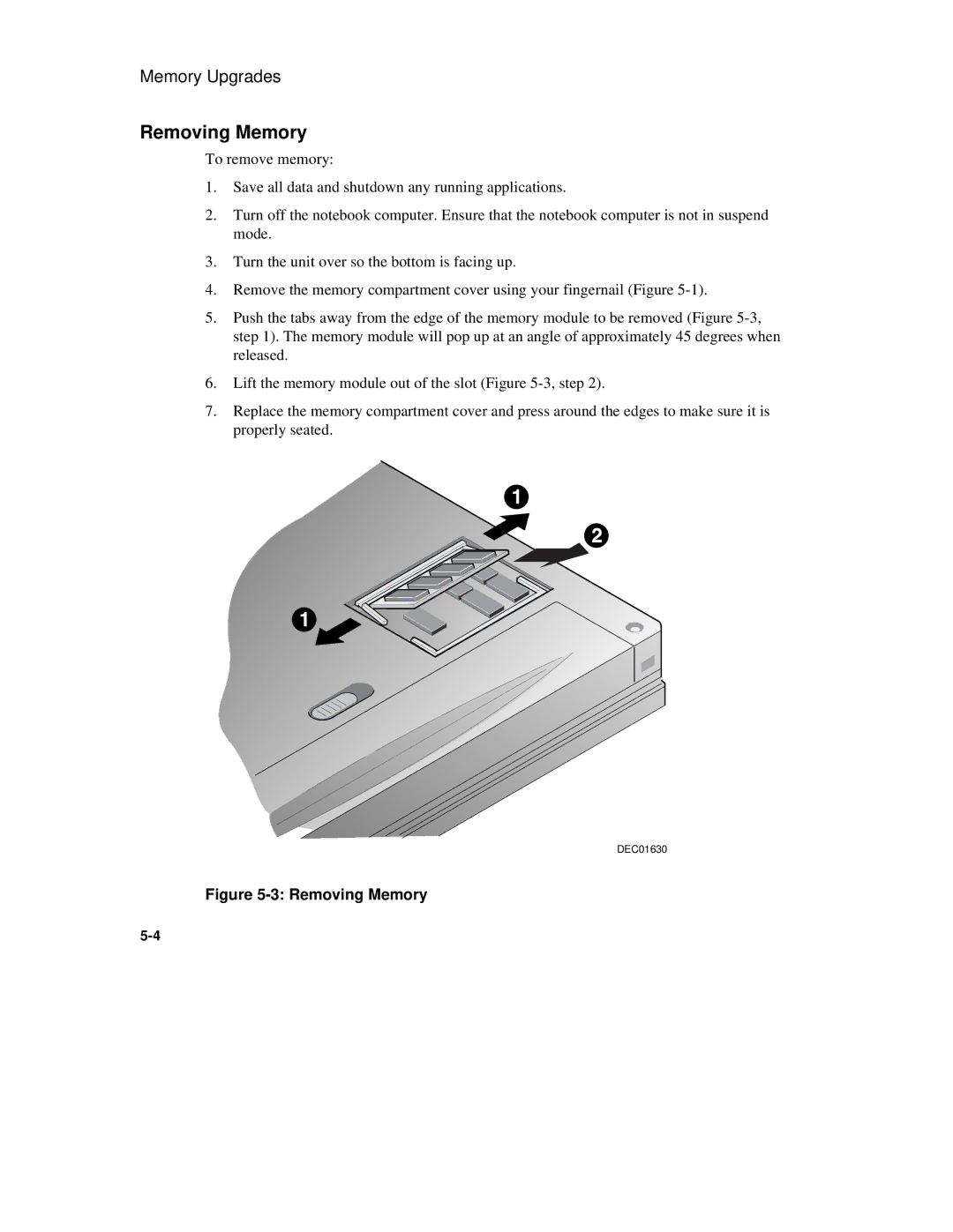 Compaq 6500 Family manual Removing Memory 