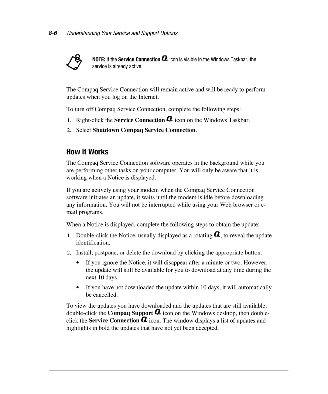 Compaq 7800 manual How it Works 